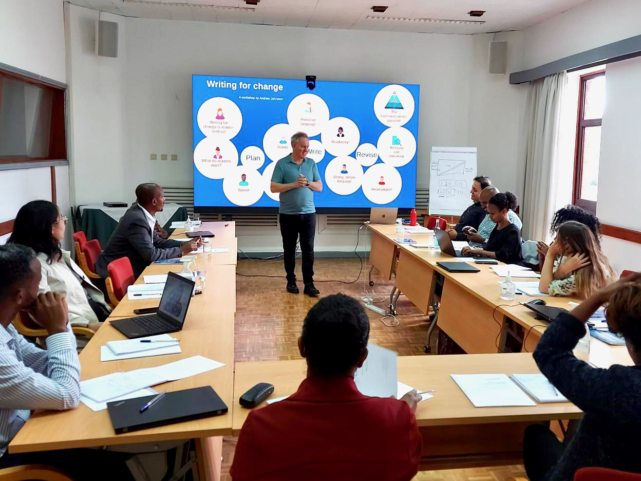 Writing workshop in Addis